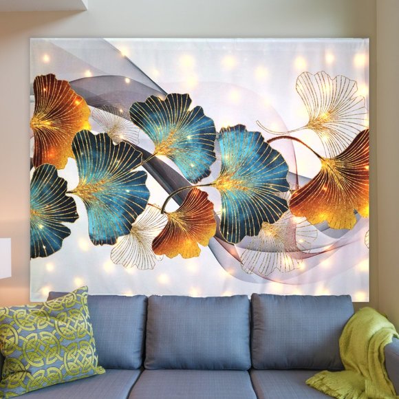 Boho Bedroom Floral Decor; Large Bohemian Room Wall Art; Nature Scene Gift Item - Picture 12 of 12